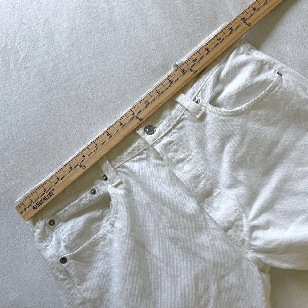 Y2K Levis 501 Original Fit White Denim Jeans 34x32 Fits 33.5x30.5 Button Fly